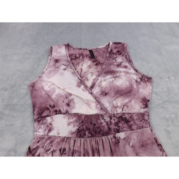 Woosea Maxi Dress Women's Large Purple/Pinkish/White Tie Dye Sleeveless - Picture 12 of 16